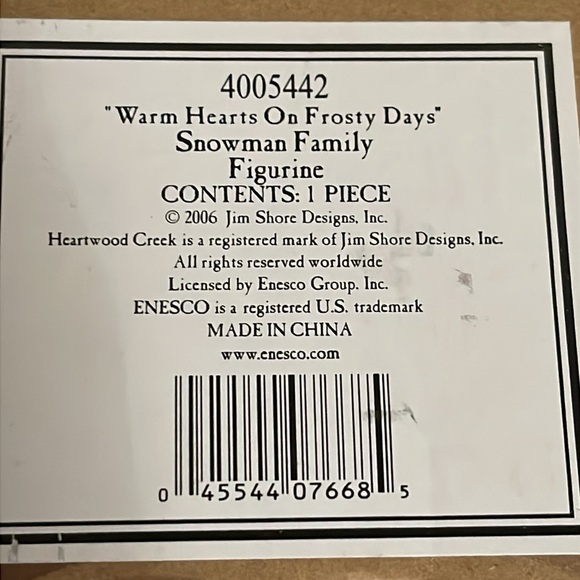 JIM SHORE Heartwood Creek “Warm Hearts On Frosty Days” - Picture 12 of 12